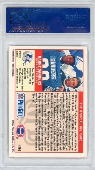 Football - Barry Sanders Basic & Collector Issues Set: Rick's 
